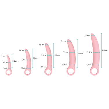 Set di Dilatatori Vaginali in Silicone per Ripristino e Comfort